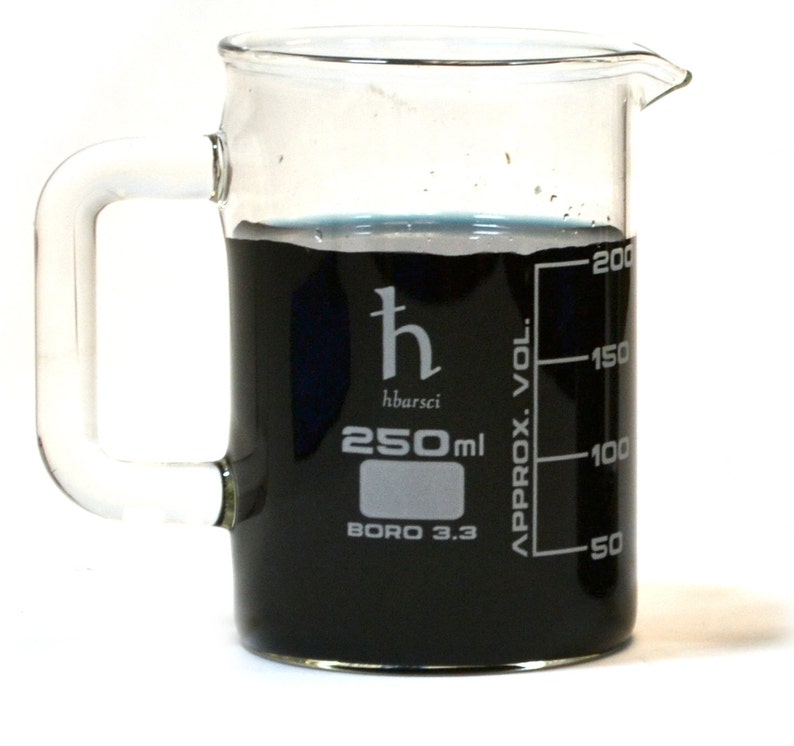 Premium Hand Crafted Beaker Mug Thick Borosilicate Glass Etsy