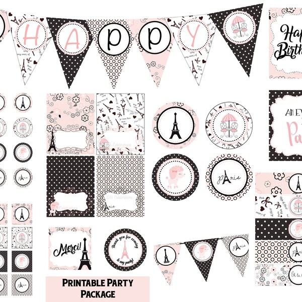 Paris Birthday Decorations - Etsy