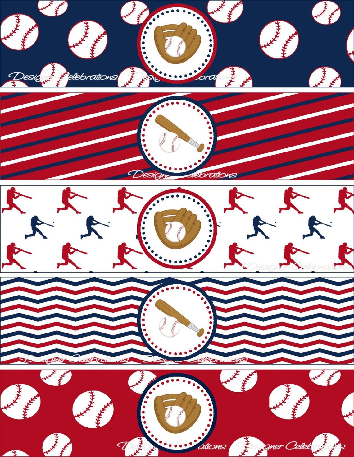 Baseball Water Bottle Labels World Series Decorations Etsy