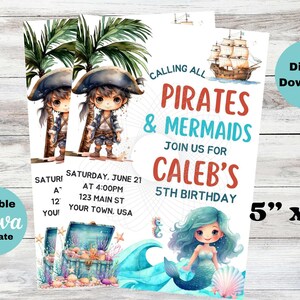 Free Mermaid Online Birthday Invitation Templates | Greetings Island - View #8