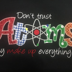 Atoms Science  Applique Blingy T-Shirt