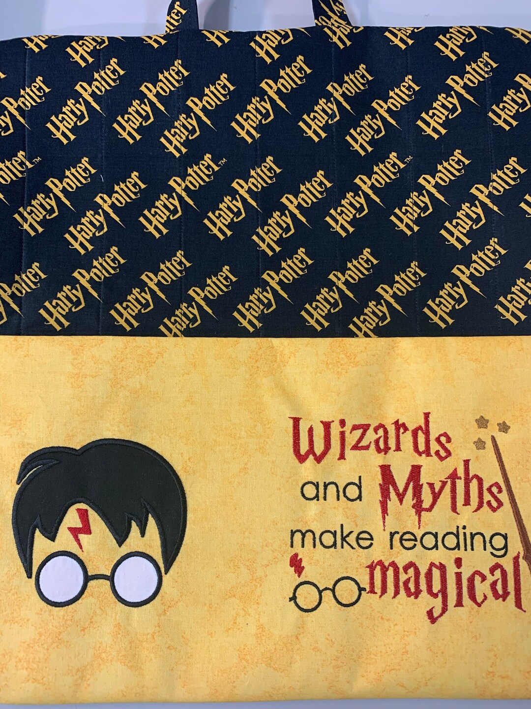 Harry Potter Reading Pillow With Pocket, Teacher Gift, Kids Road Trip