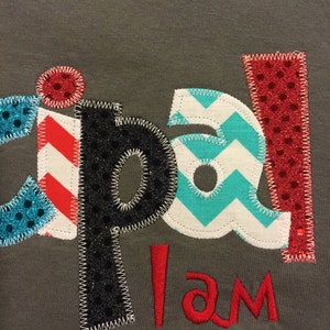 Principal I am Applique Blingy T-Shirt image 2