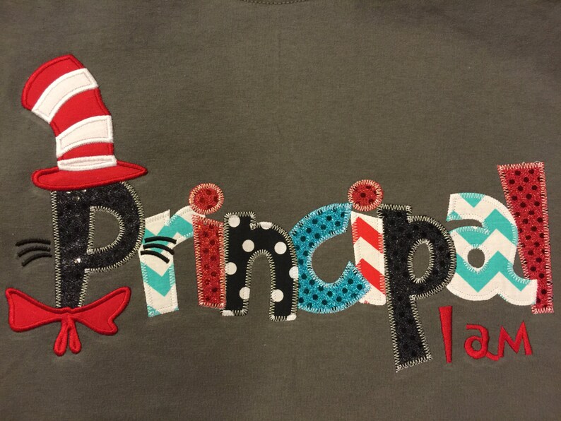 Principal I am Applique Blingy T-Shirt image 3