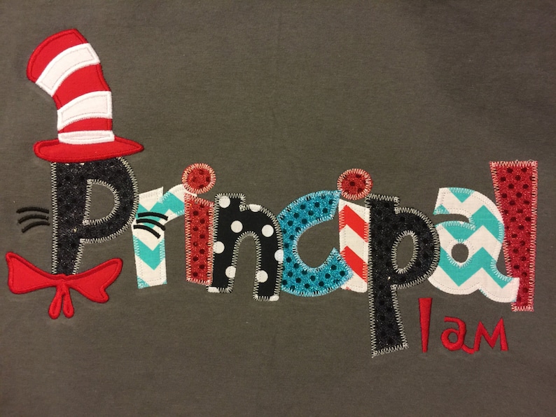 Principal I am Applique Blingy T-Shirt image 1