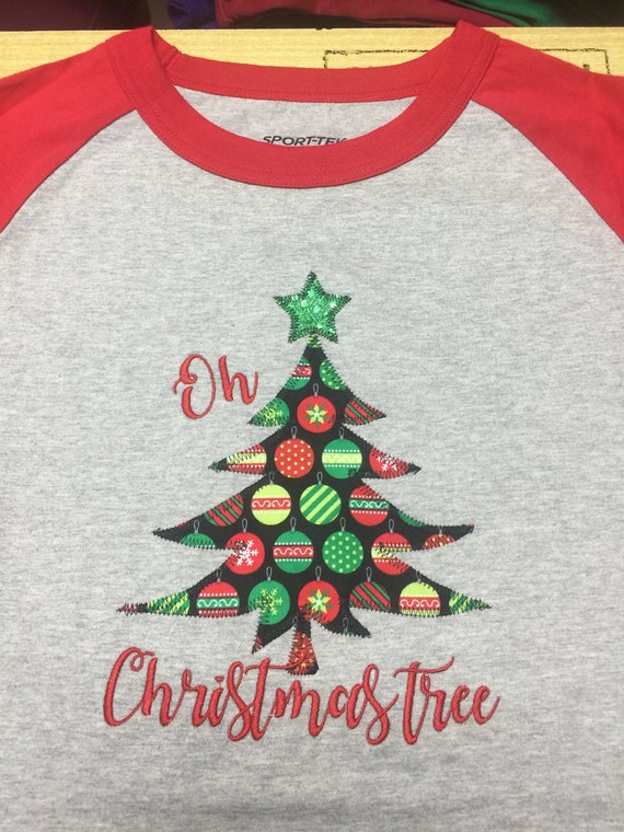 Christmas Tree Oh Applique Blingy 
