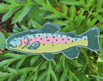 Rainbow Trout Iron on Patch