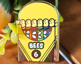 Crayon Bees - Spilla in smalto duro