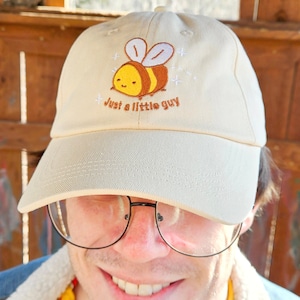 Just a Little Guy Bee - Embroidered Dad Hat