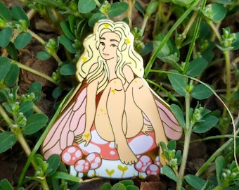 Toadstool Fairy - Hard Enamel Pin