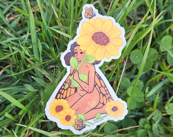 Sunflower Fairy Sticker