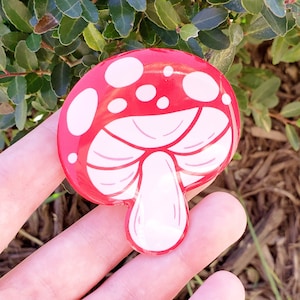 Mushroom Phone Grip - Acrylic Phone Holder