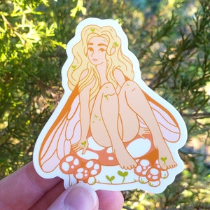 Sticker fée champignon vénéneux