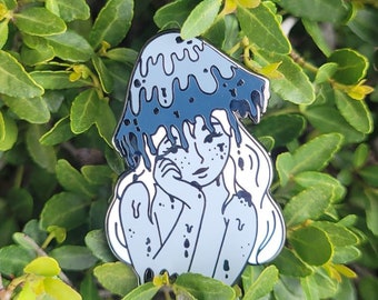 Inkcap Mushroom Girl - Hard Enamel Pin