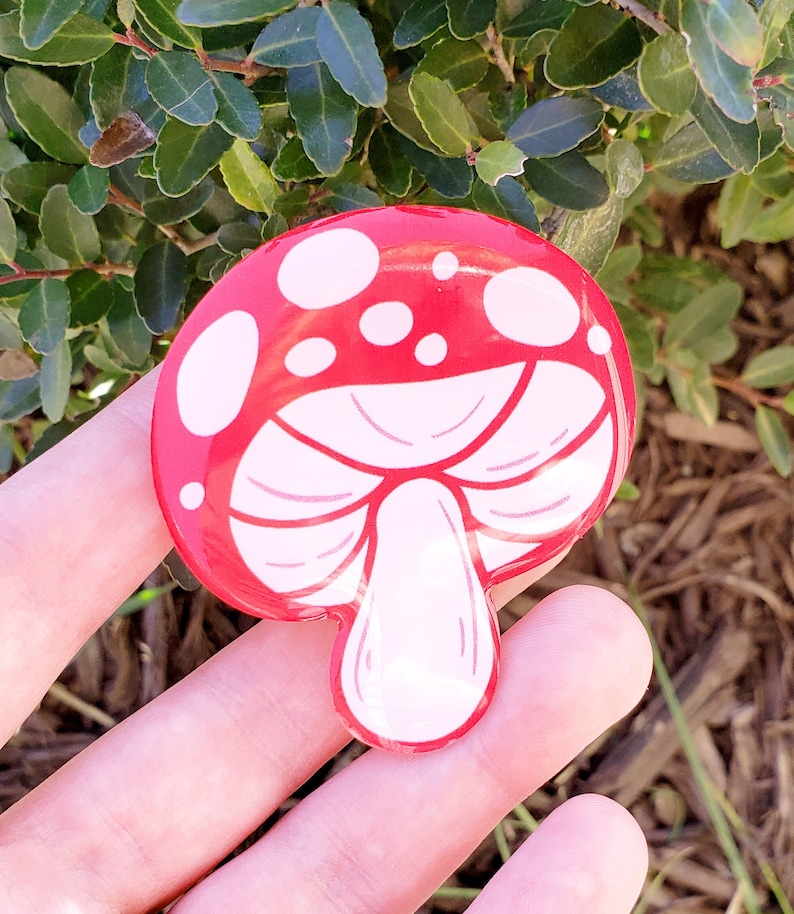 Mushroom Phone Grip - Acrylic Phone Holder 