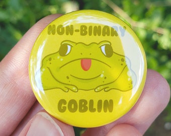 Nonbinary Goblin 1.25" button