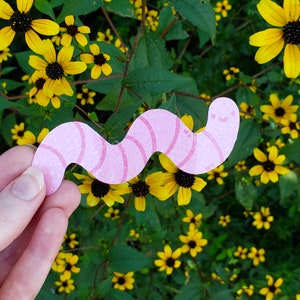Holographic Worm Sticker