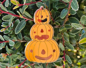 Pumpkin Stack- Hard Enamel Pin