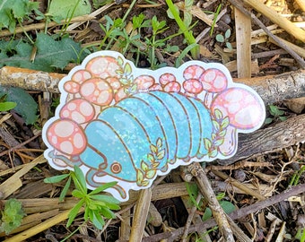 Roly Poly Holo Sticker - Pill Bug