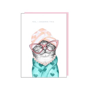 Carte de chat mignon