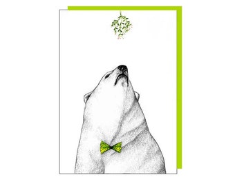 Polar bear card