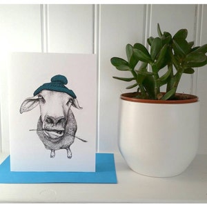 Sheep Card, Happy Birthday Sheep, Woolly Sheep card image 2
