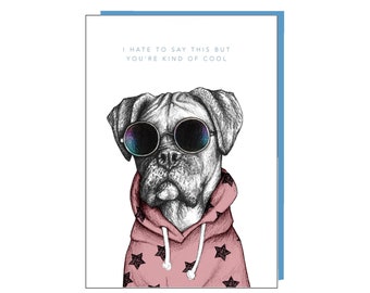 Cute Boxer Card