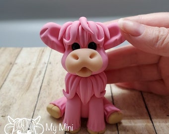 Candy! The "Mini Moo" Polymer Clay Sculpture