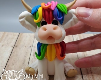 Beau! The "Mini Moo" Polymer Clay Sculpture