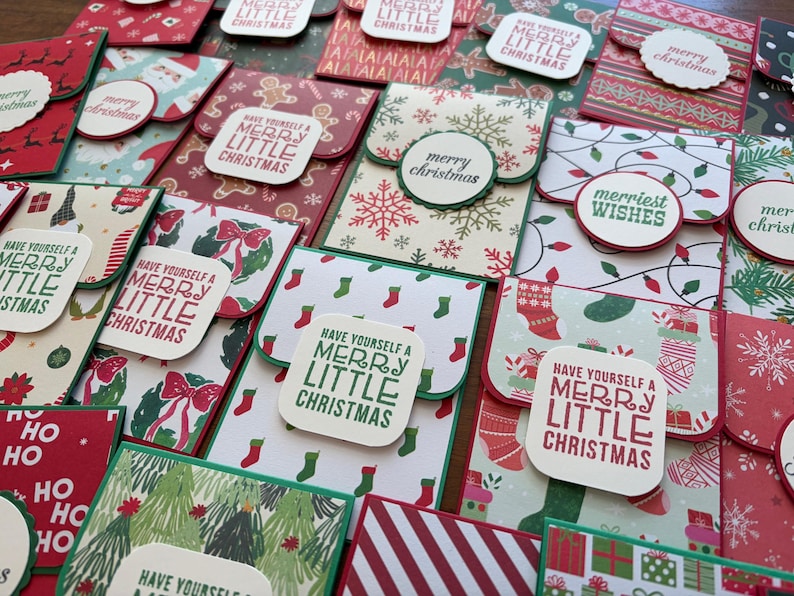 Assorted Christmas and Holiday Gift Card Holders - Festive Gift Card Holders - Thank You Gift Cards - Stocking Stuffers - Set of 2 image 8