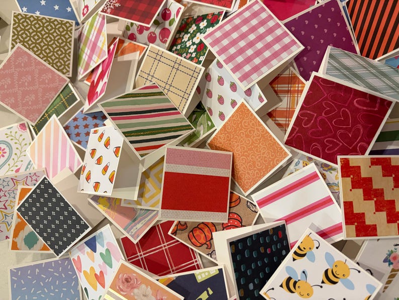 Assorted Mini Note Cards - Love Notes - Lunch Box Notes - Tags - Blank ...