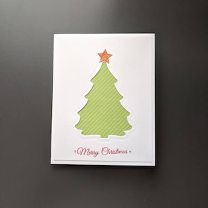 Christmas Greeting Card With Envelope - Christmas Card - Festive Holiday Card - Greeting Card - Stationery - Handmade Greeting Card