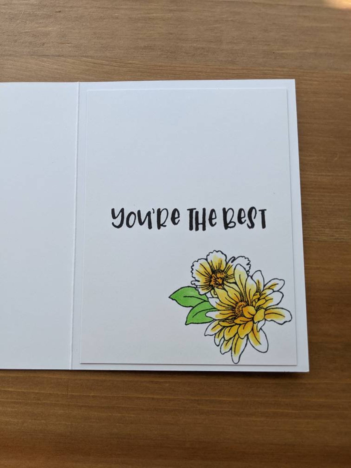 Thank You Greeting Card With Envelope - Daisy Cards - Floral Cards ...
