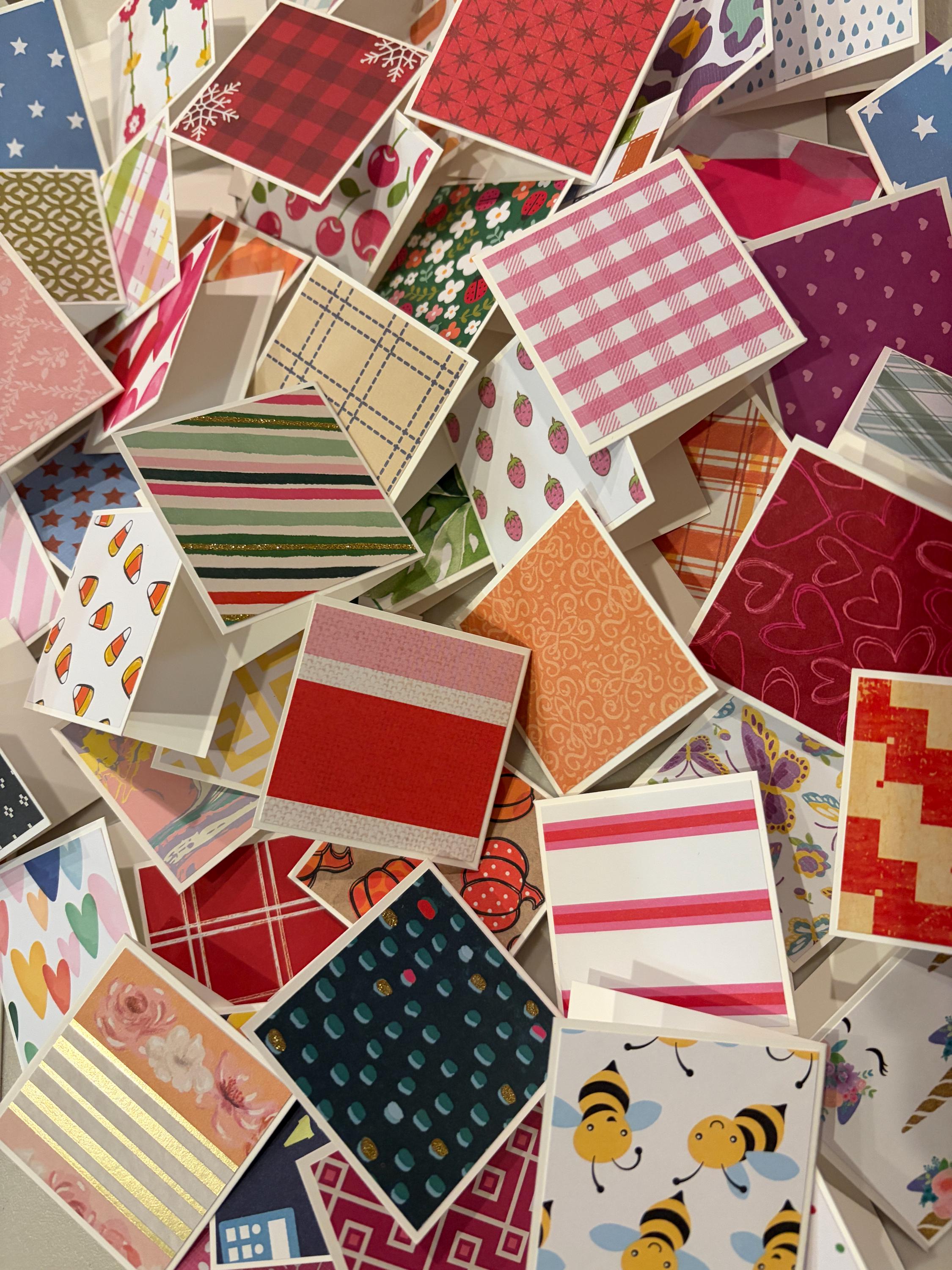 Assorted Mini Note Cards - Love Notes - Lunch Box Notes - Tags - Blank ...