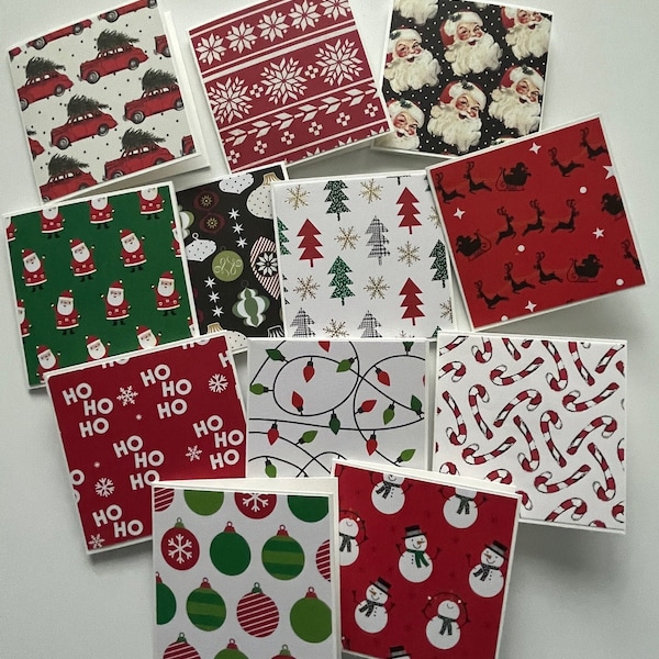 Christmas Note Cards Etsy