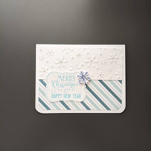 Christmas Greeting Card With Envelope - Winter Cards - Holiday Cards - Christmas Cards - Greeting Cards- Handmade Greeting Cards