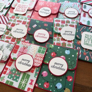 Assorted Christmas and Holiday Gift Card Holders - Festive Gift Card Holders - Thank You Gift Cards - Stocking Stuffers - Set of 2 image 12