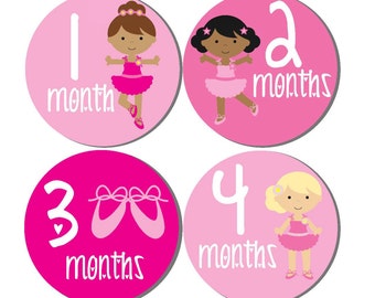 milestone sticker baby month stickers baby girl month etsy