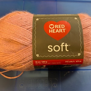 Red Heart Soft Rose Blush Yarn, image 3