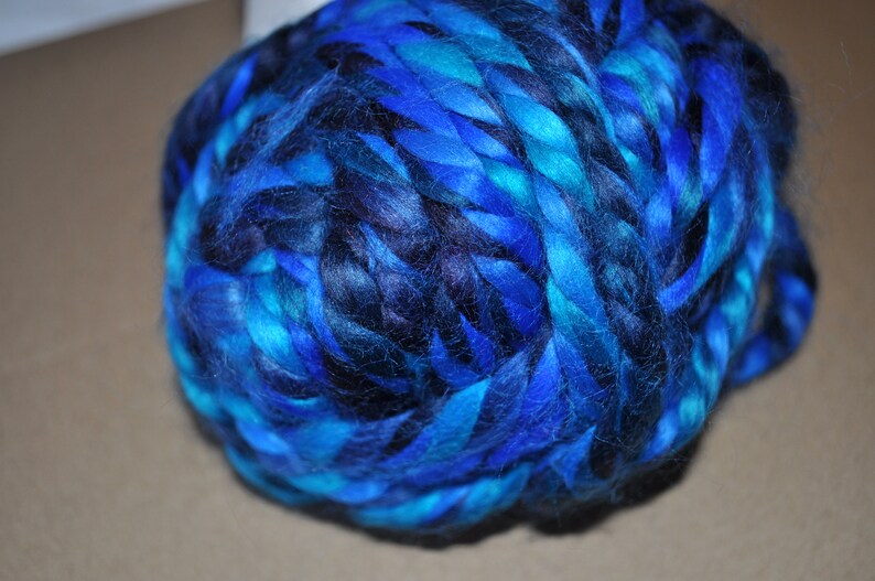 Loops and Thread Chunky Boho Yarn, Blue Lagoon Bohemia Yarn, Chunky Boho Yarn, Blue Yarn, Multi Coloured Yarn, Super Bulky Acrylic Yarn image 2