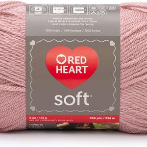 Red Heart Soft Rose Blush Yarn, image 1