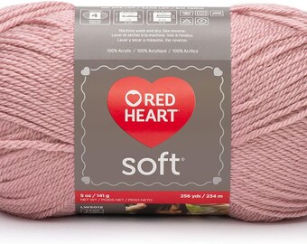 Pink Yarn, Soft Pink Yarn, Red Heart Soft Rose Blush Yarn, Blush Pink Yarn, Red Heart Yarn, Rose Coloured Yarn, Pink Acrylic Yarn, Soft Yarn