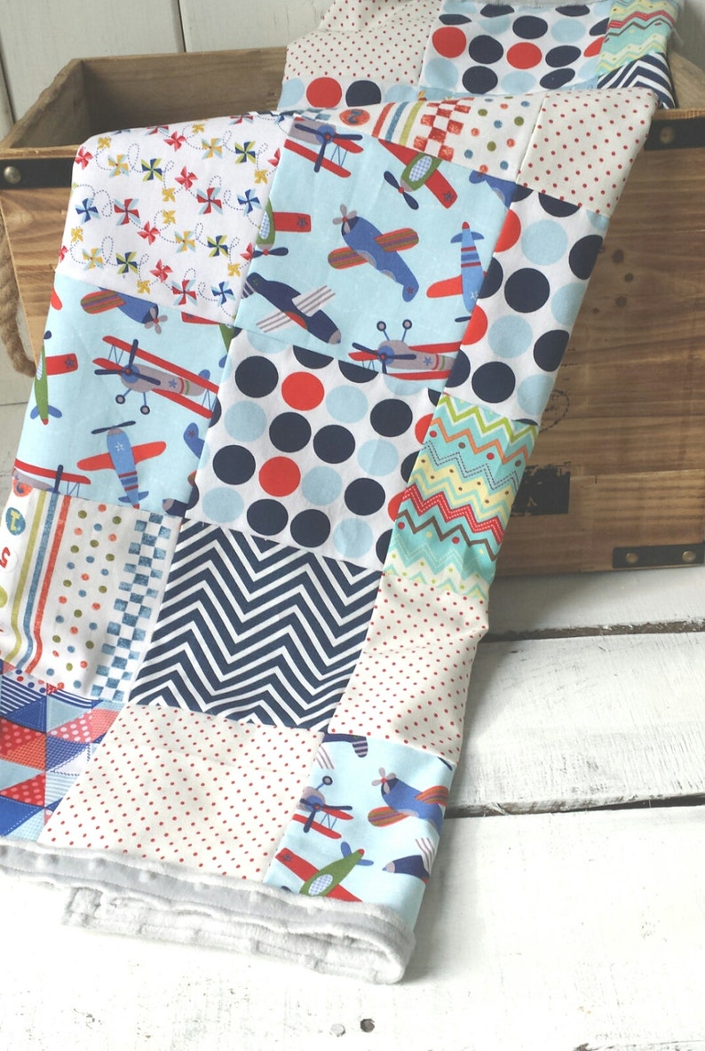 Airplane Baby Blanket Airplane Bedding Baby bedding Baby ...