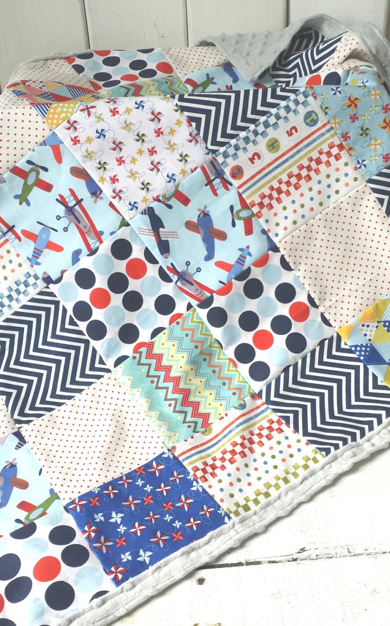 Airplane Baby Blanket Airplane Bedding Baby bedding Baby ...