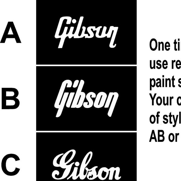 Headstock Decals Etsy