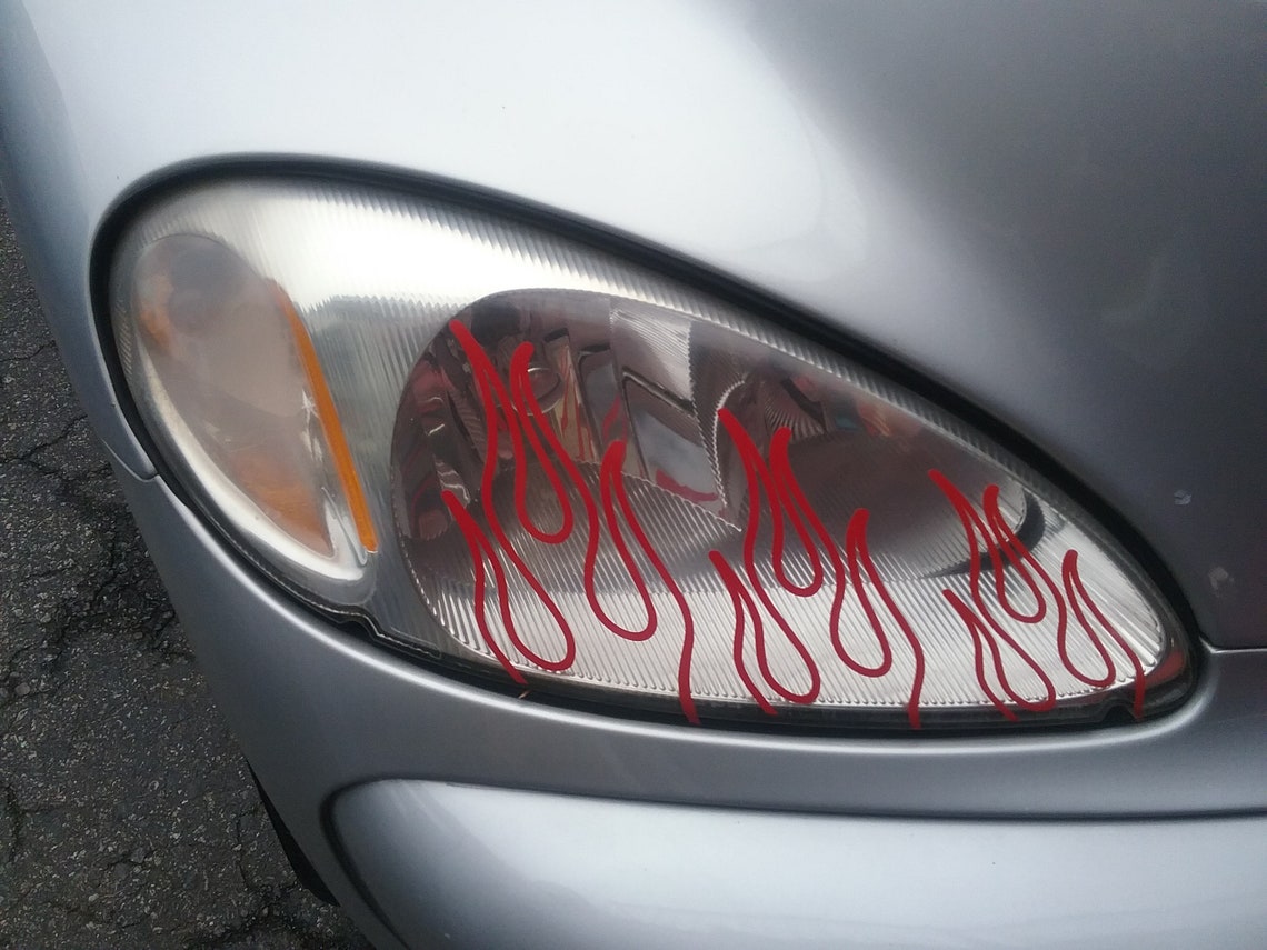 PT Cruiser Headlight Flames Fits 0105 Etsy