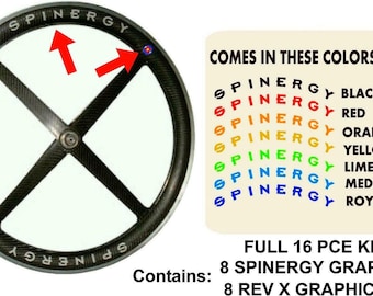 Spinergy Rev X 16 Piece Lettering Set for 650c - 750c Wheels - Etsy