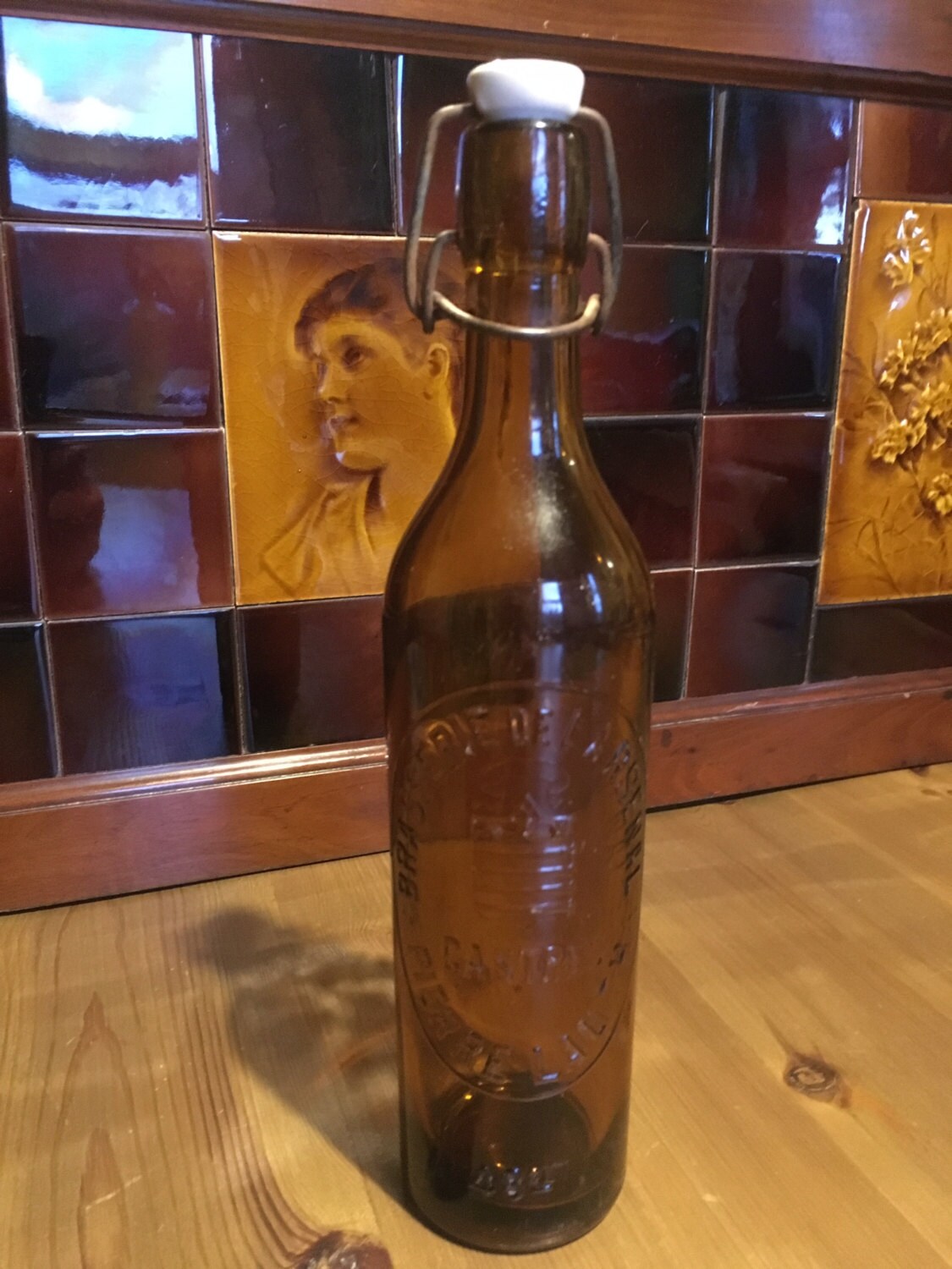 French Vintage Beer Bottle Etsy