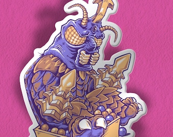 MEGALON STICKER - 4x5 inch by Steve Chanks