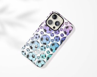 Personalized Gift for Soccer Player Custom Phone Case for Sporty Girl Girly Case for Phone iPhone 16 Pro Samsung Case Gift Under 30